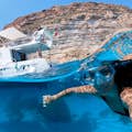 Plongée en apnée dans la mer de Lampedusa