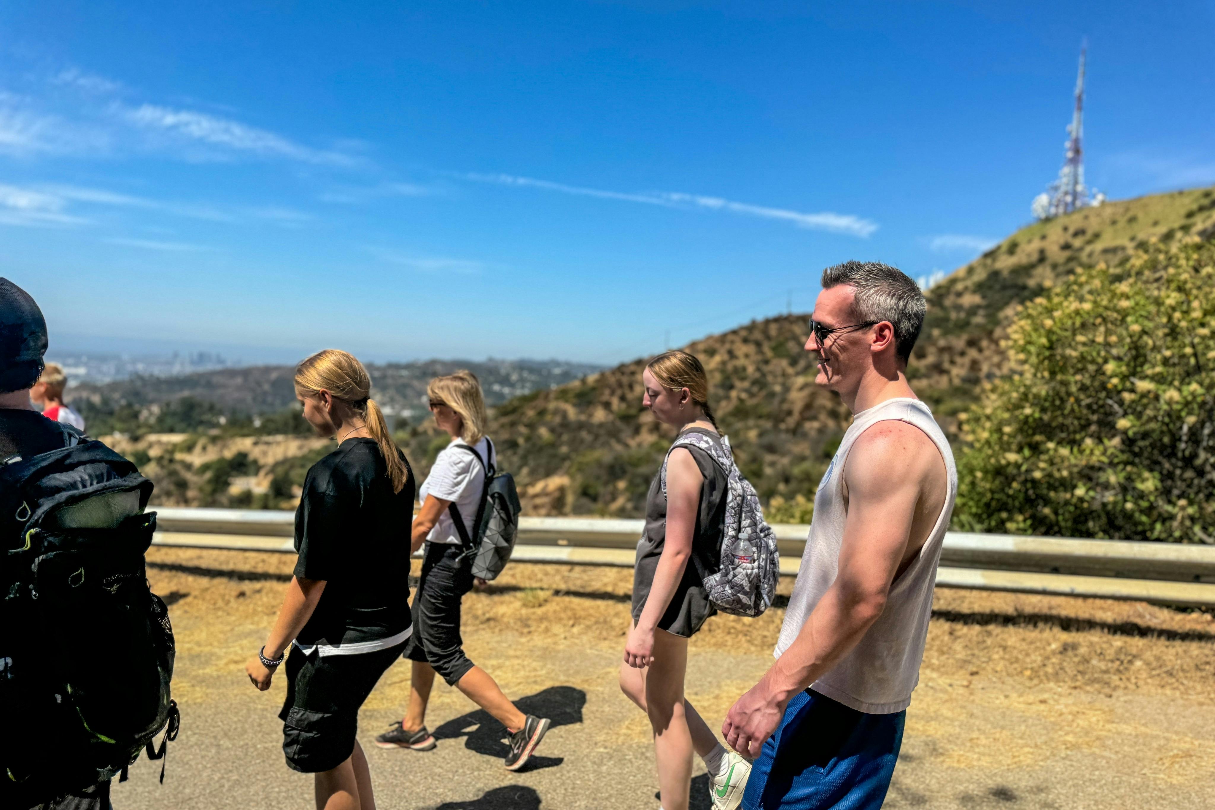 Good vibes on this Hollywood guided sign hike