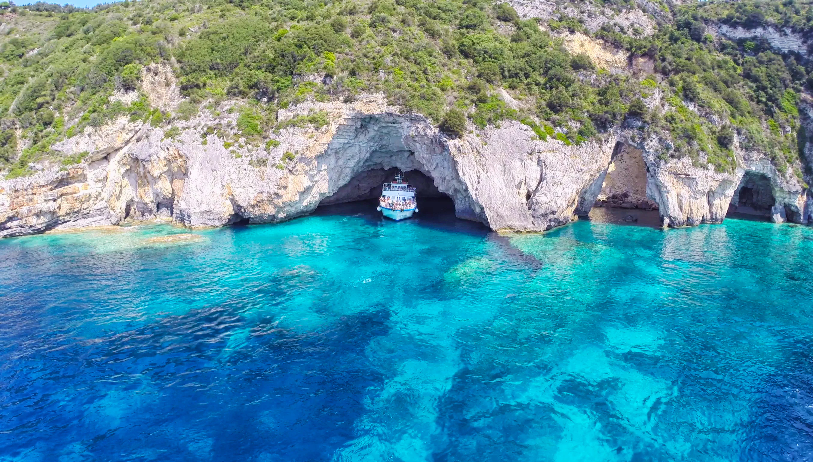 Paxos & Antipaxos Blue Caves Cruise (Lakka Village) From Corfu Port