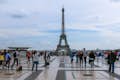 A Torre Eiffel vista do Trocadero