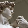 Dettaglio del David di Michelangelo.