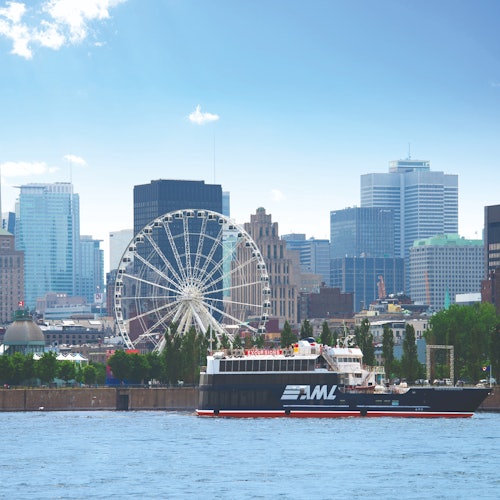 Montreal: Crucero turístico por el río + Experiencia AURA en Notre-Dame