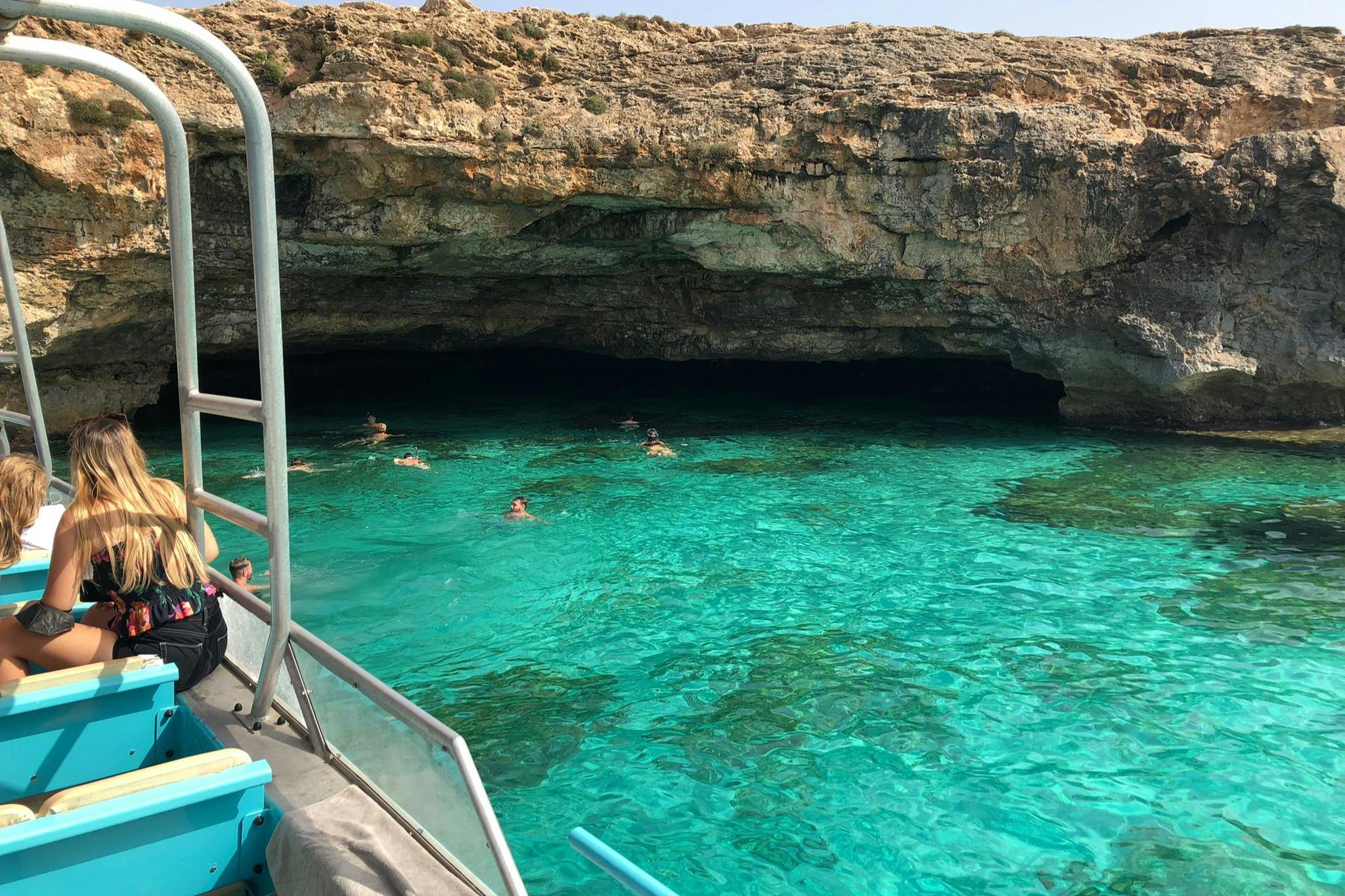 마요르카 만, 배로 출발, 수영