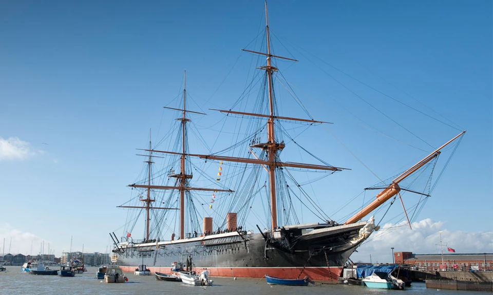 HMS Warrior in Portsmouth Harbour