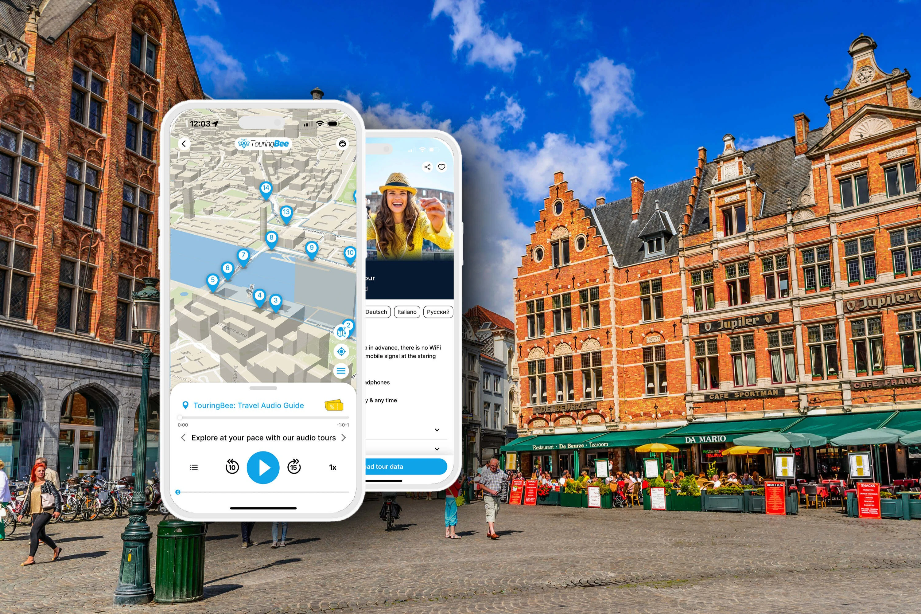 Bruges: Aplicativo de guia de áudio da TouringBee