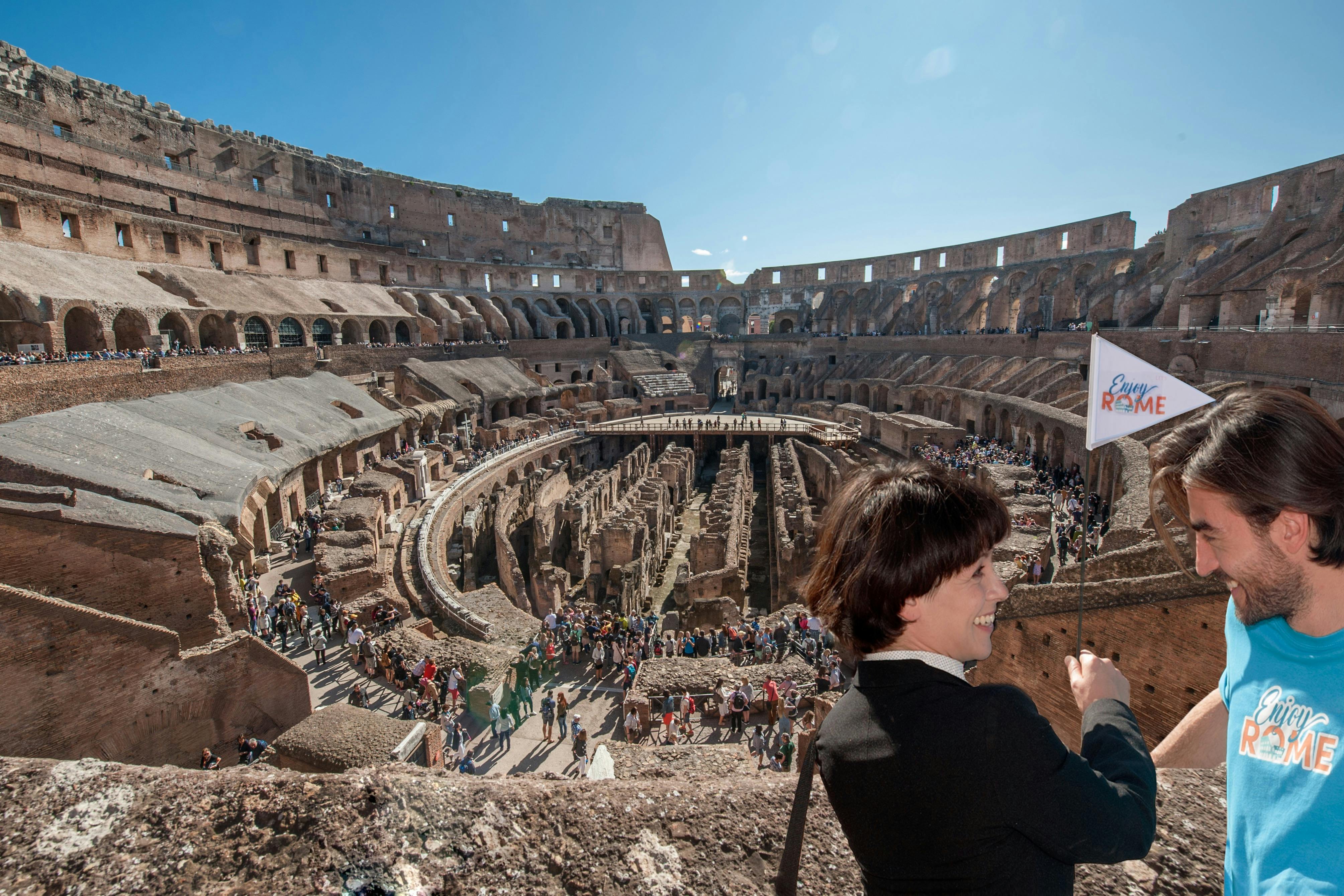 pavimento dell'arena colosseo