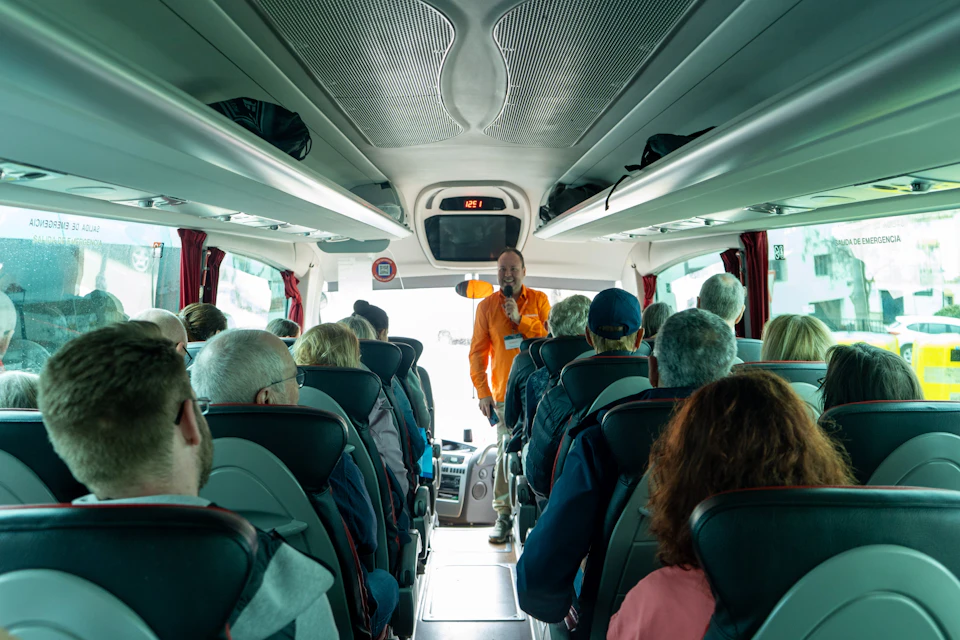 Our guide on board, explaining what is going to happen in the activity.