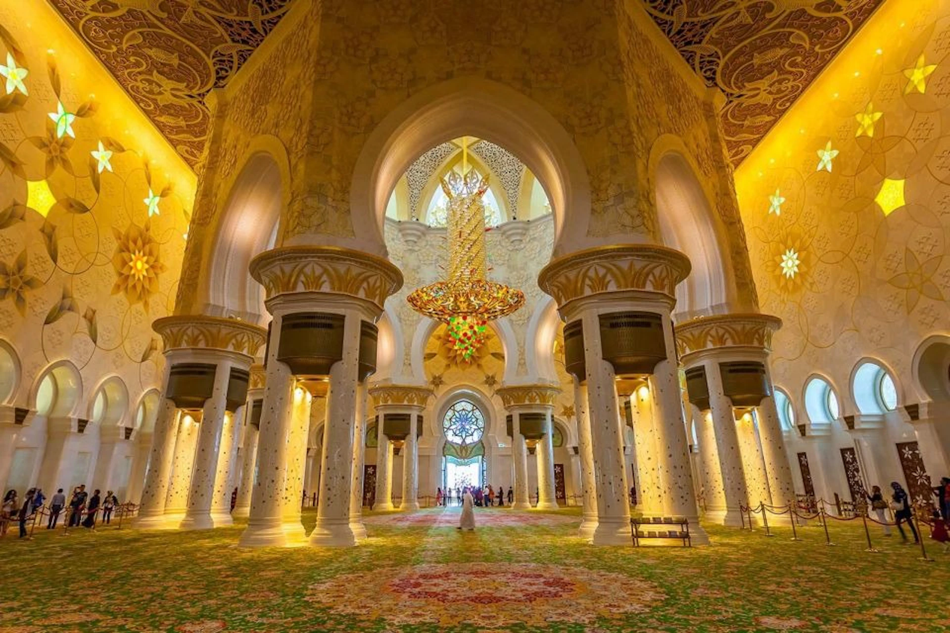 Inside the mosque