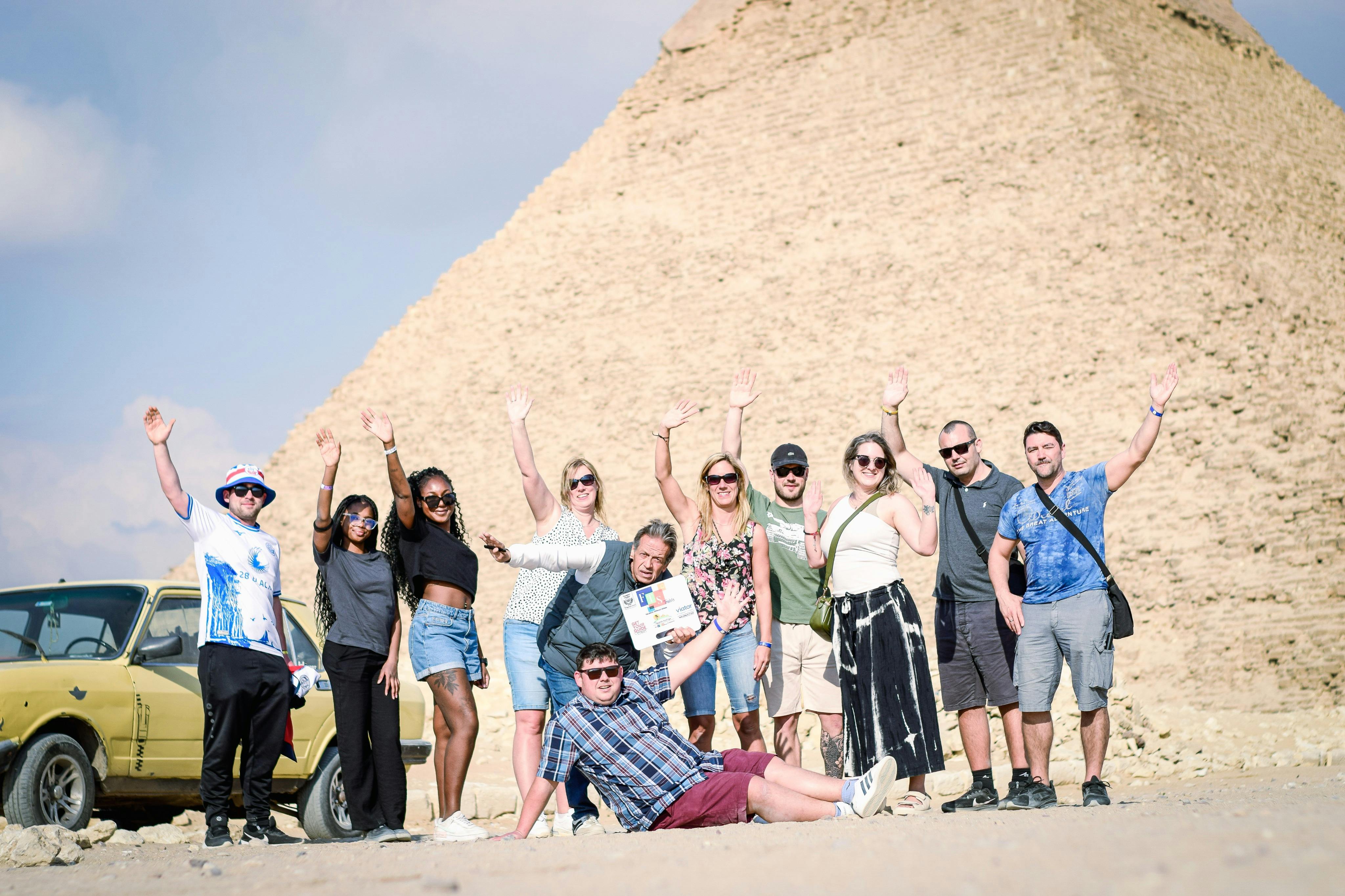 Half-day private Giza tour: Pyramids, Sphinx, camel ride, photos, hotel pickup & expert guide.