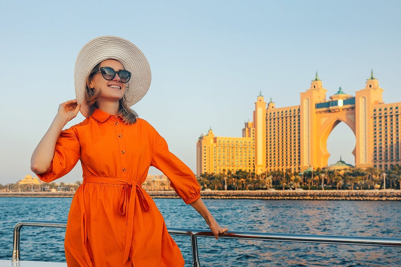 Prenez la pose avec l&#39;Atlantide comme toile de fond époustouflante. 📸🏰 #AtlantisViews #MemoriesInParadise&#34;