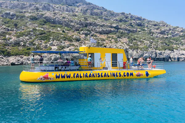 Rhodes : Croisière en semi-submersible jaune de 45 minutes en ville