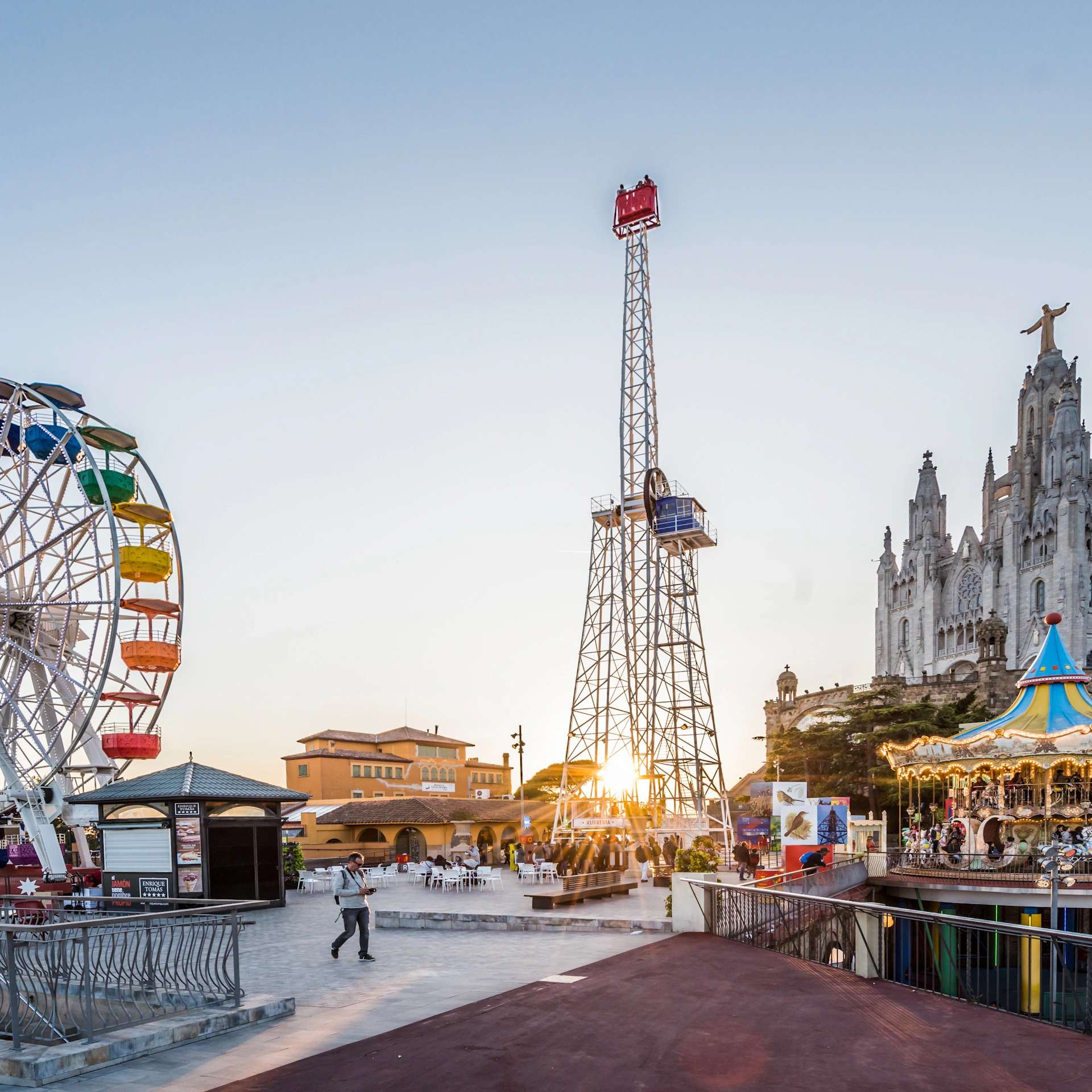Tibidabo Panoramic Area: Entry + Cuca de Llum & TibiBus Access