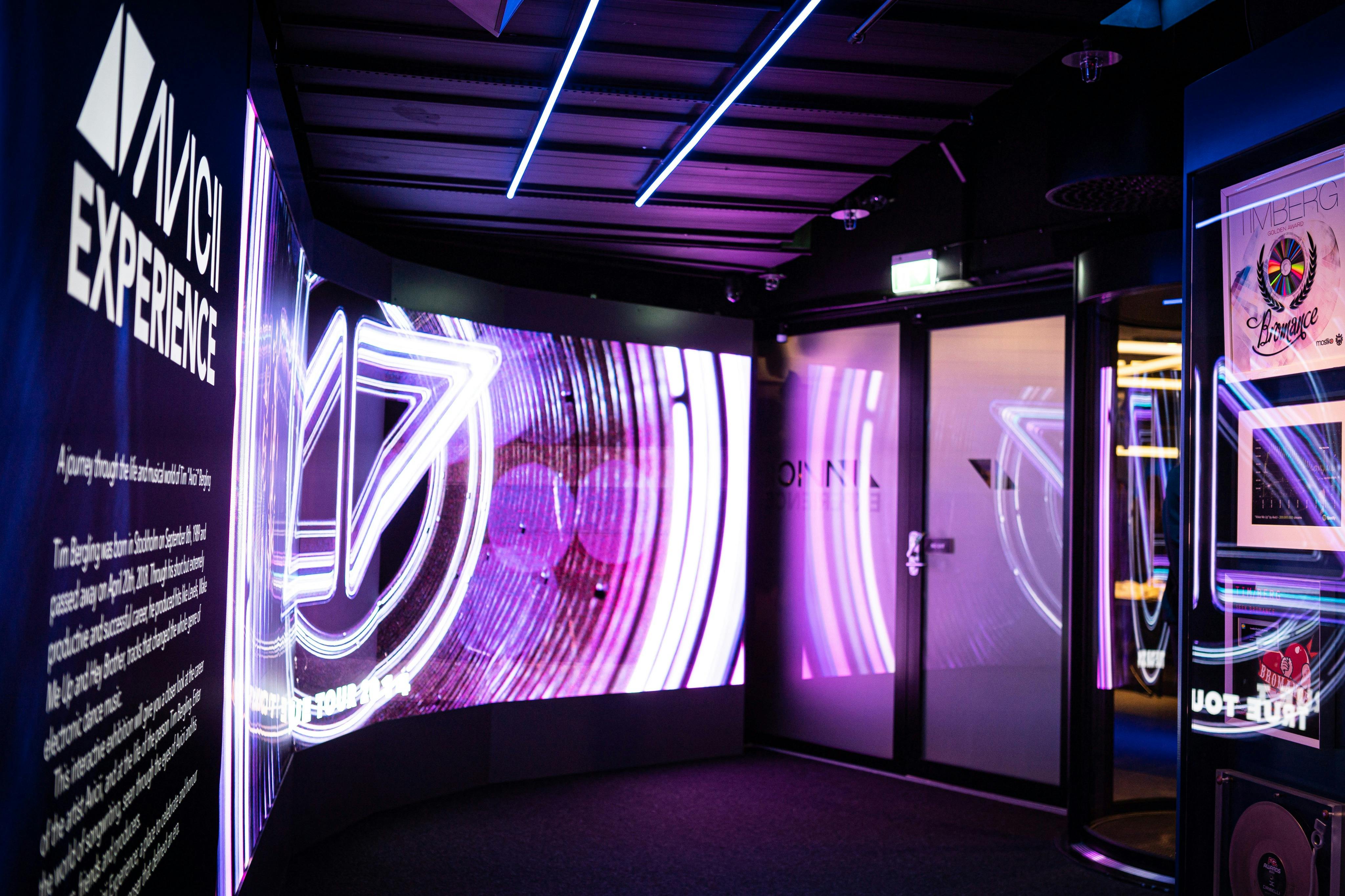 Vstup do Avicii Experience.