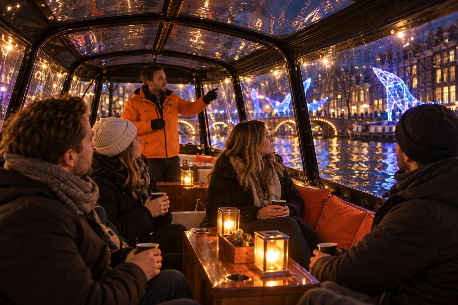 Amsterdam Light Festival: Luxury Boat Cruise + Optional Unlimited Drinks 2