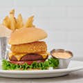 Przeprowadzka po hamburgerze górskim - burger wegetariański