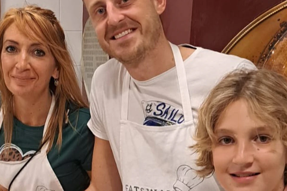 making pizza and gelato