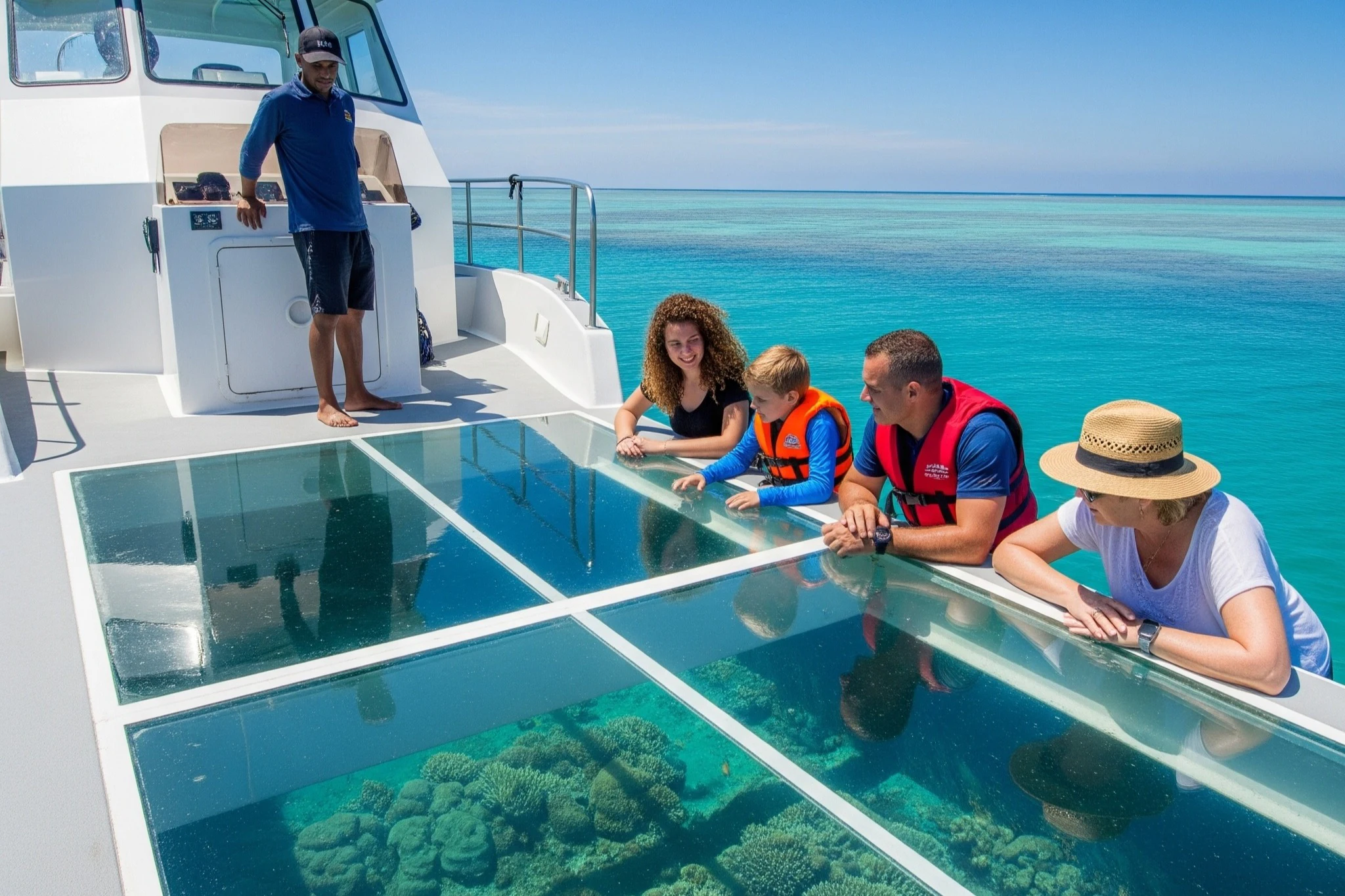 From Miami: Key West Glass Bottom Boat Tour