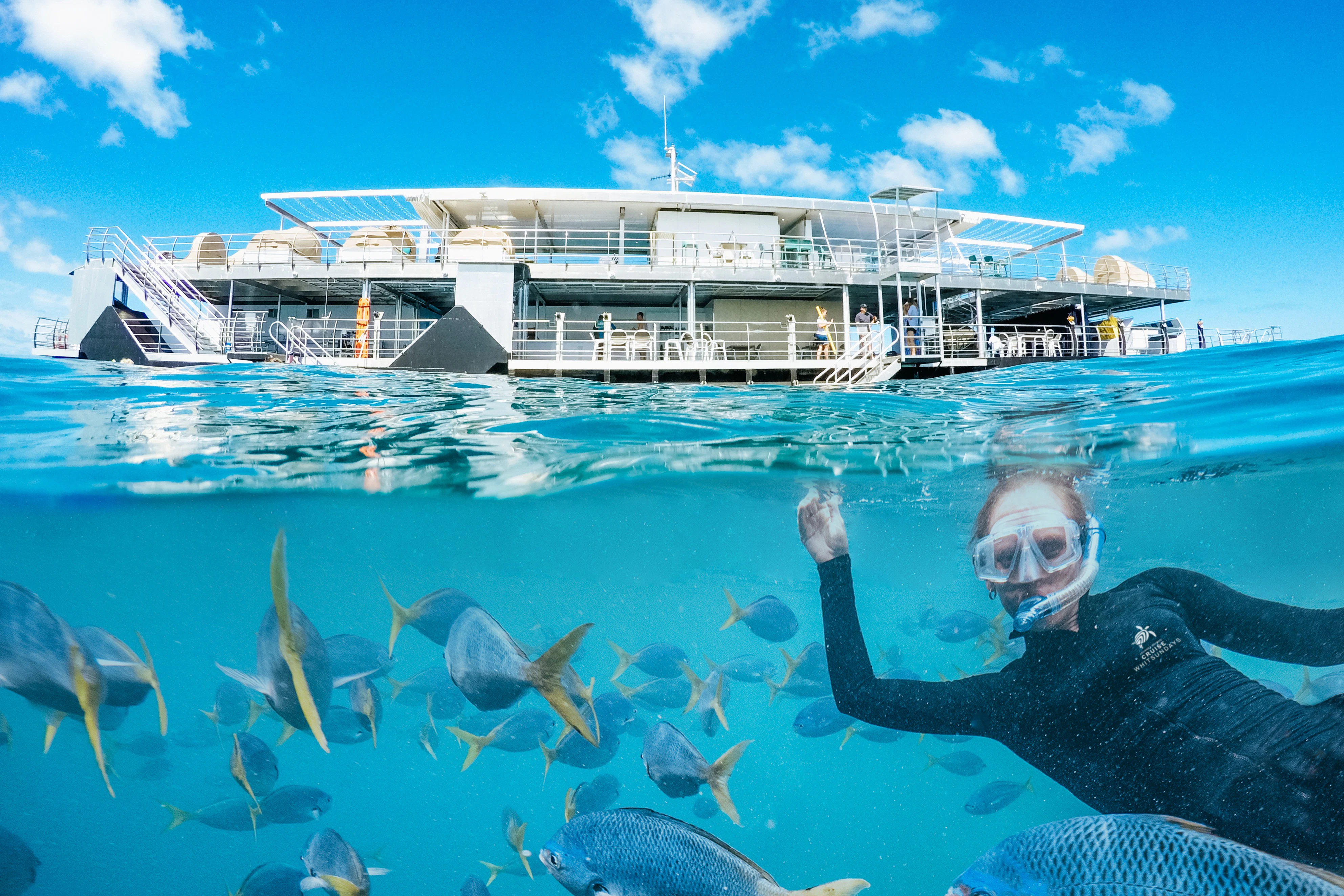 Great Barrier Reef: Pontoon Cruise + Semi-Submarine Tour + Buffet Lunch