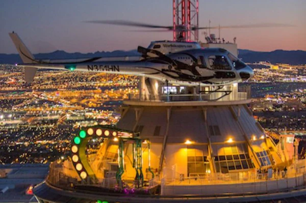 Las Vegas Strip: Helicopter Night Flight + Refreshments | Book Online