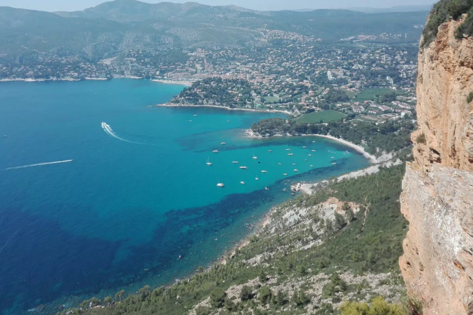 View of Cassis from the cliff