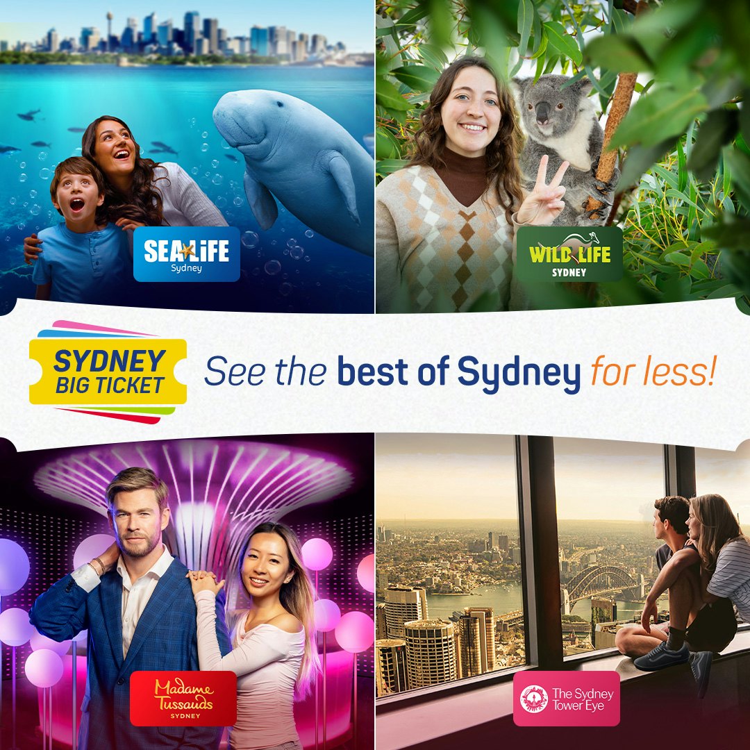 Sydney: Passe para várias atrações com 2, 3 ou 4 atrações