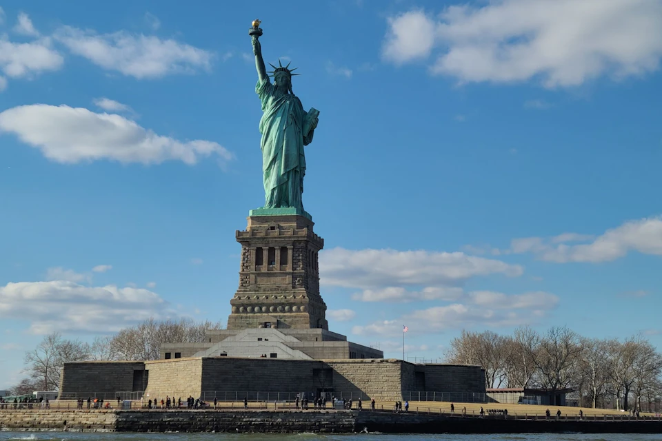 Statue of Liberty from the yacht