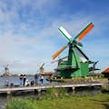 Beautiful view of the authentic windmills from the Zaan River.