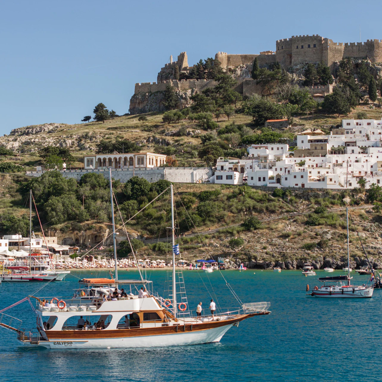 Rhodes: Cruise with Swimming Stops & Lunch