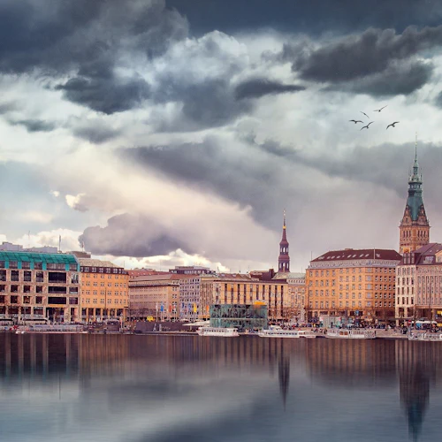 Passeio de Bicicleta por Hamburgo: Lago Alster Exterior - Photo 4
