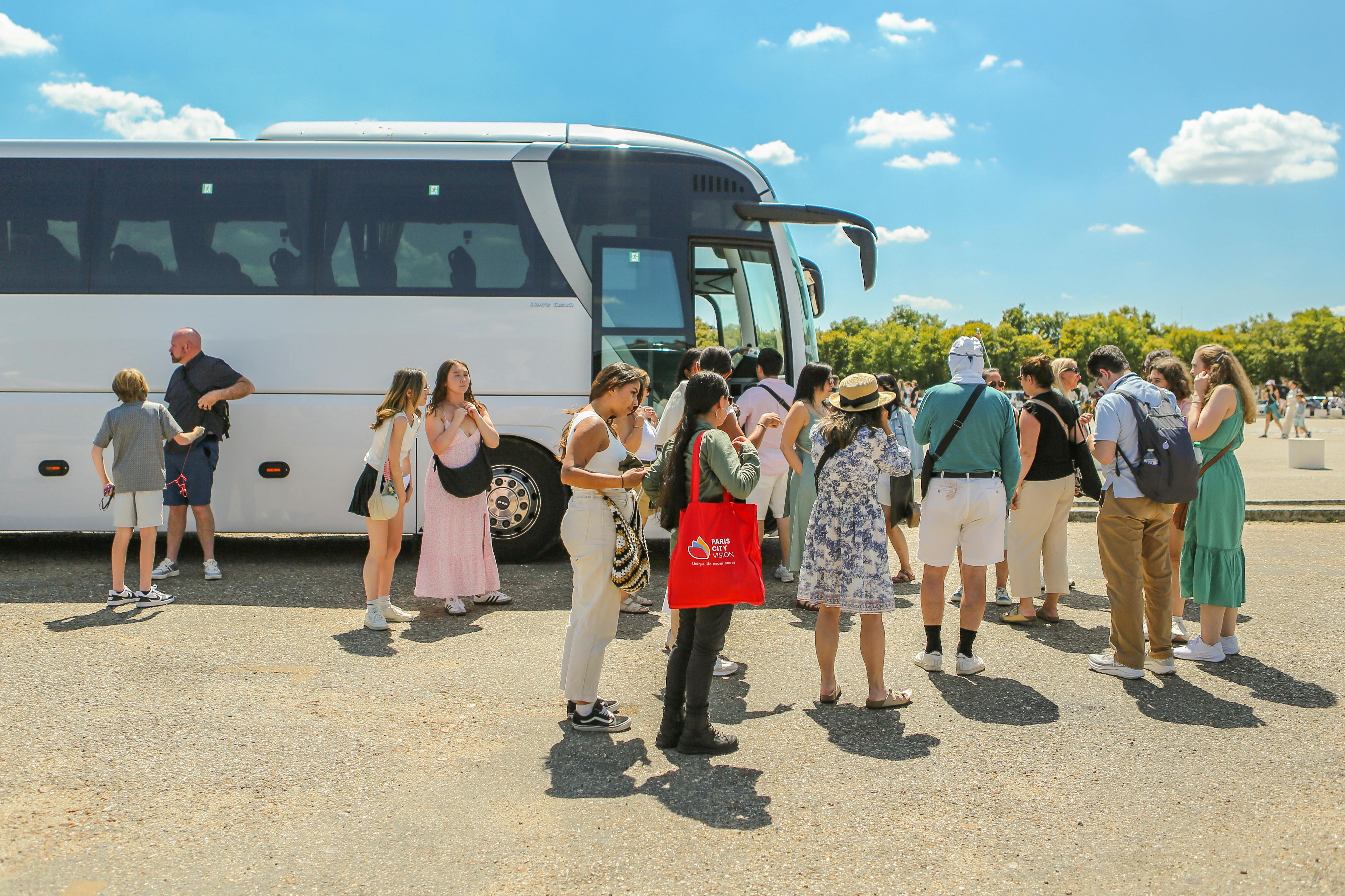 Palácio de Versalhes: apenas transporte de ida e volta