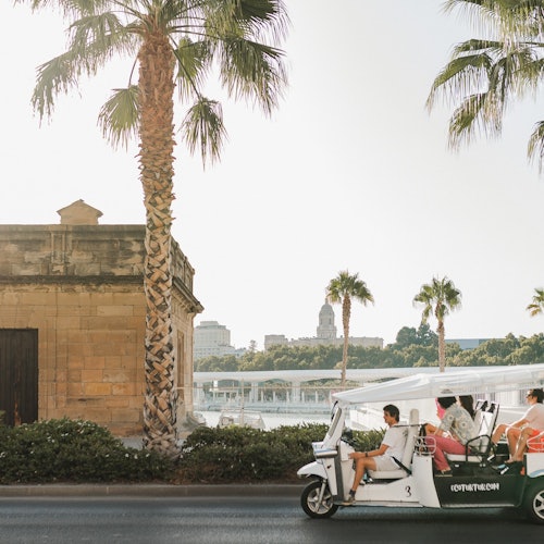 Málaga: 1-Hour Tour by Private Electric Tuk Tuk Málaga: 1-Hour Tour by Private Electric Tuk Tuk