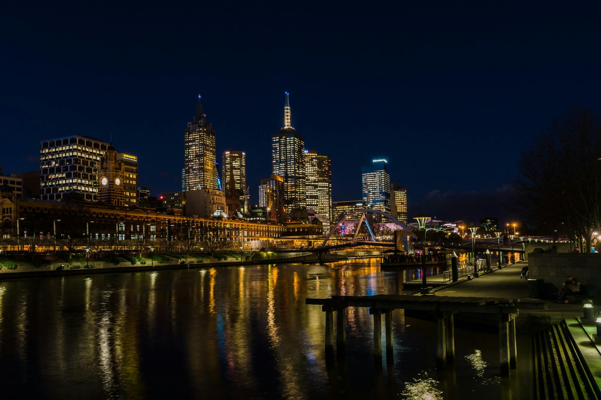 Melbourne Night Cruise City Lights