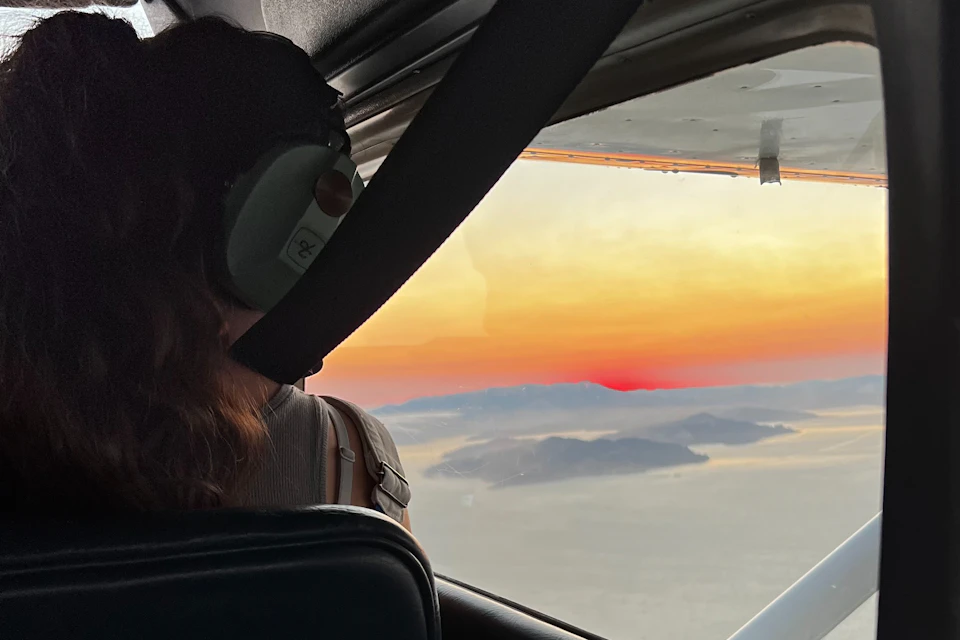 Sunset view from the window