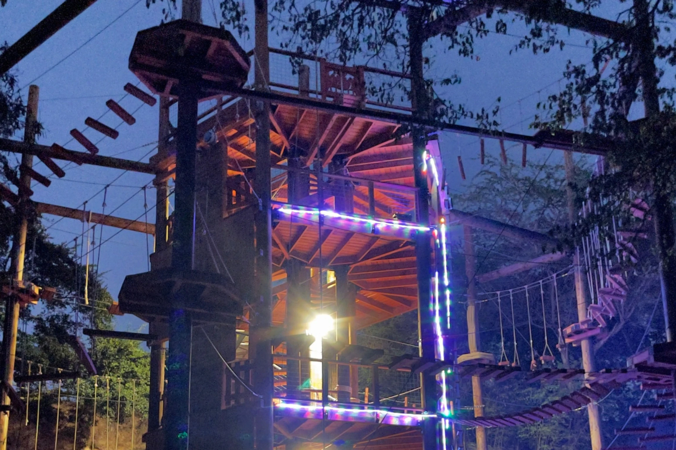 Coral Crater Adventure Park: Night Ninja Adventure Course + Campfire & S'mores