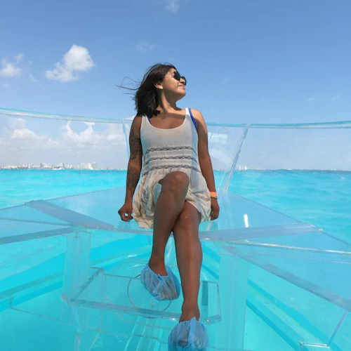 Cancún: Crystal Boat Tour in the Nichupte Lagoon - Photo 4