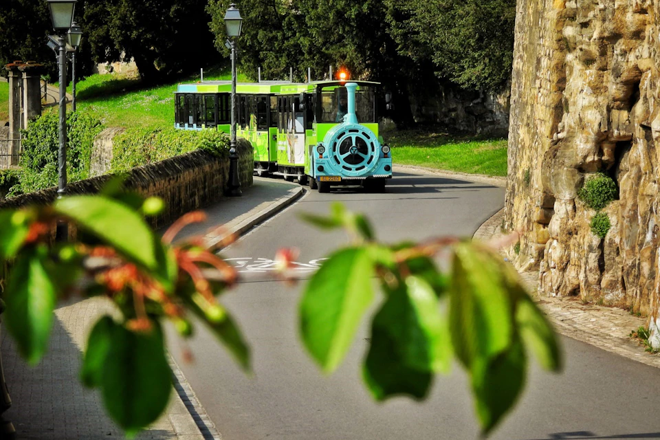 City Train in the old town of Luxembourg