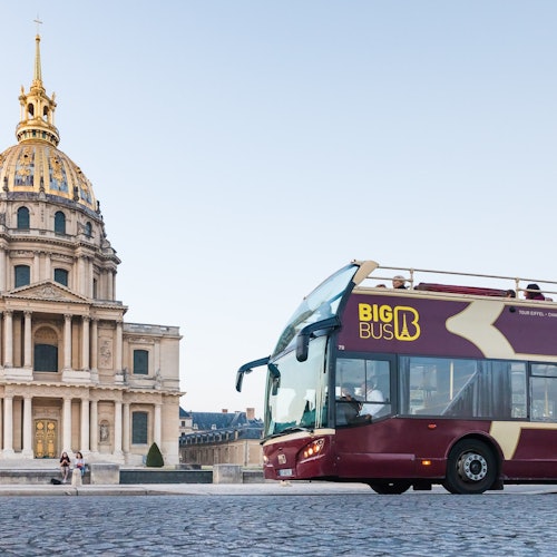 フランス ビッグバス：パリでホップオン＆ホップオフツアー(即日発券)