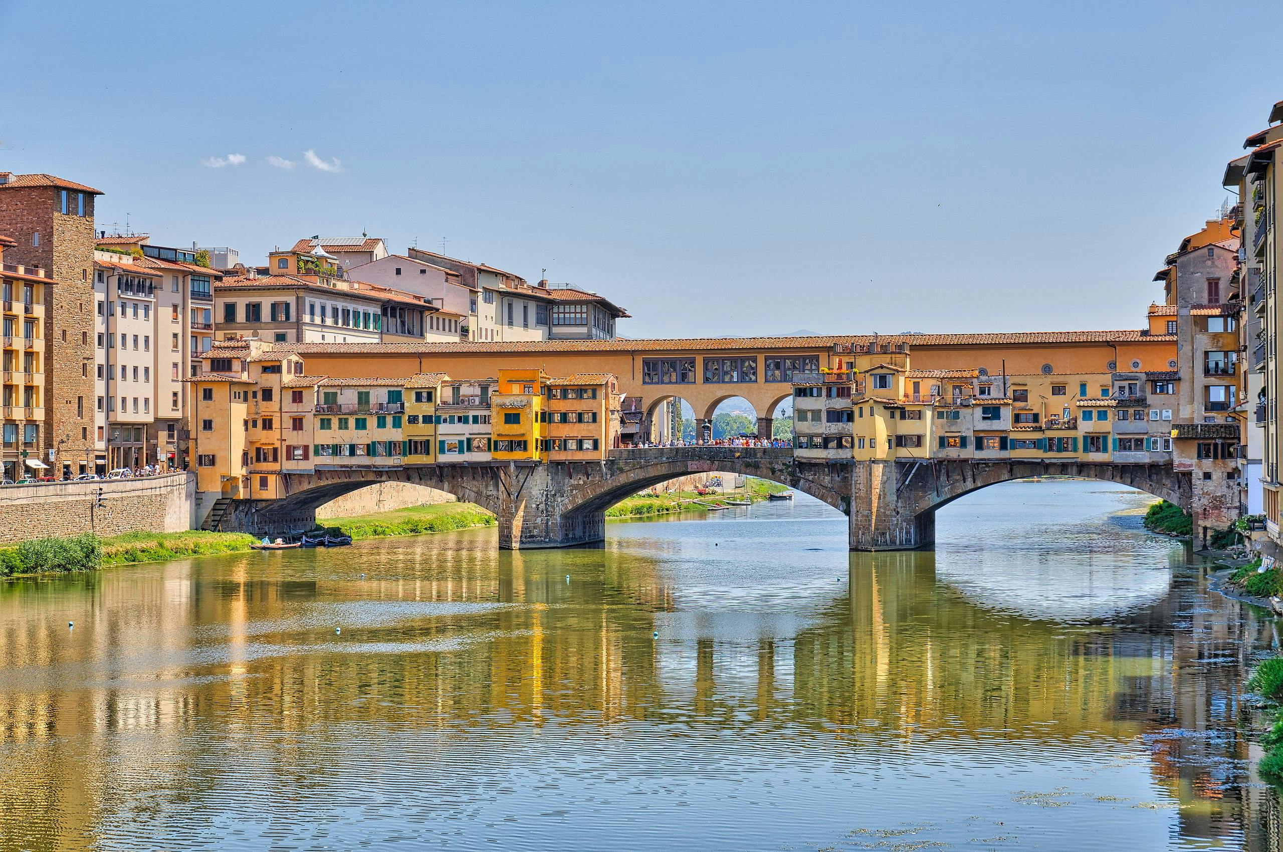 ポスター イタリア ヴェッキオ橋 フィレンツェ イタリア製 直輸入