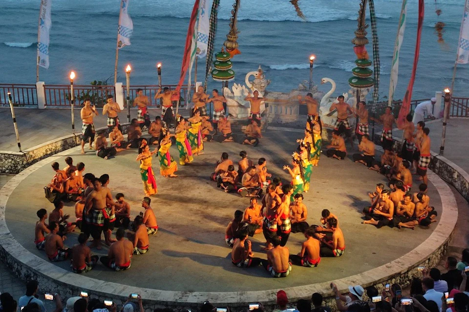 Melasti Beach Kecak Dance Show