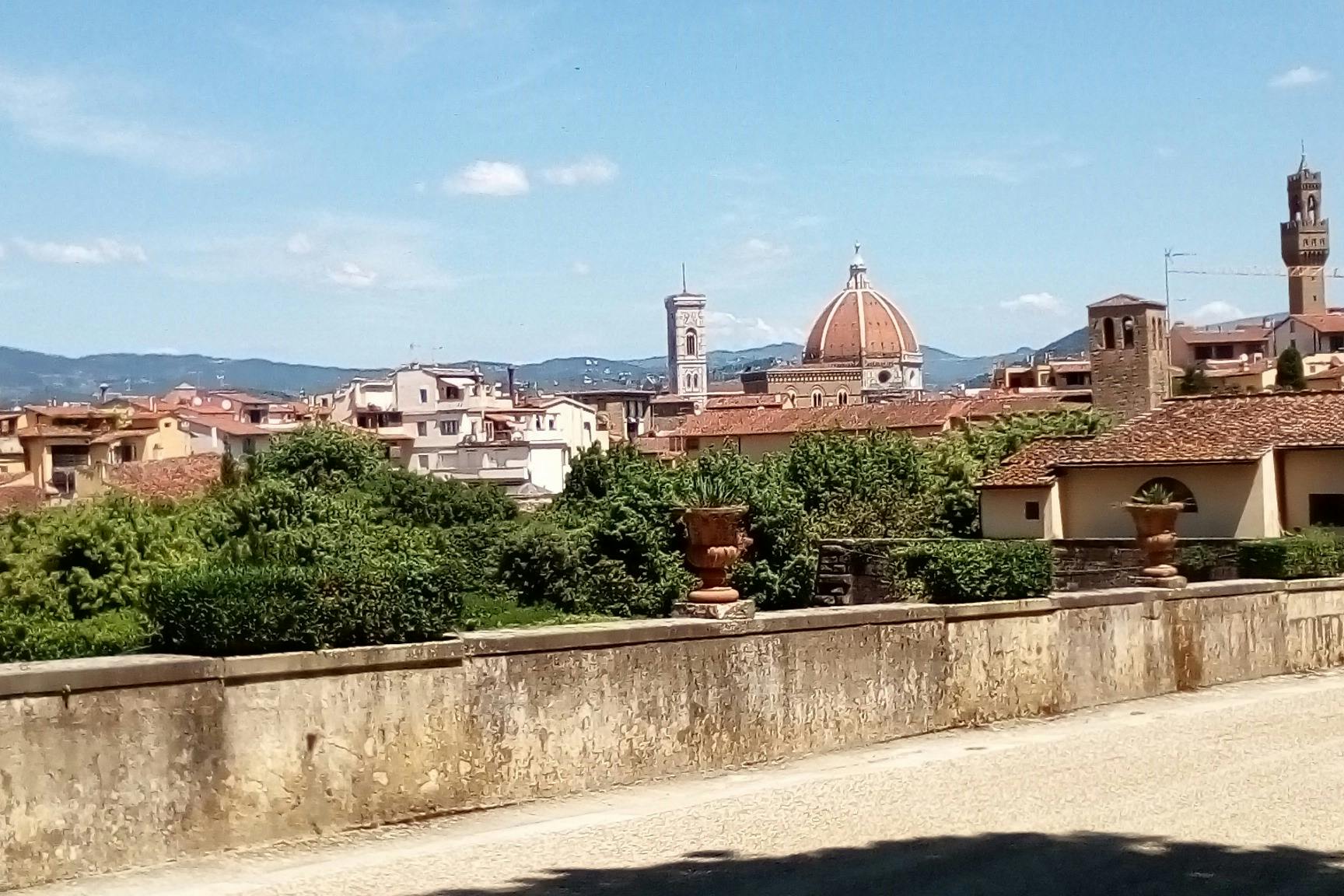 Výhled ze zahrady Boboli