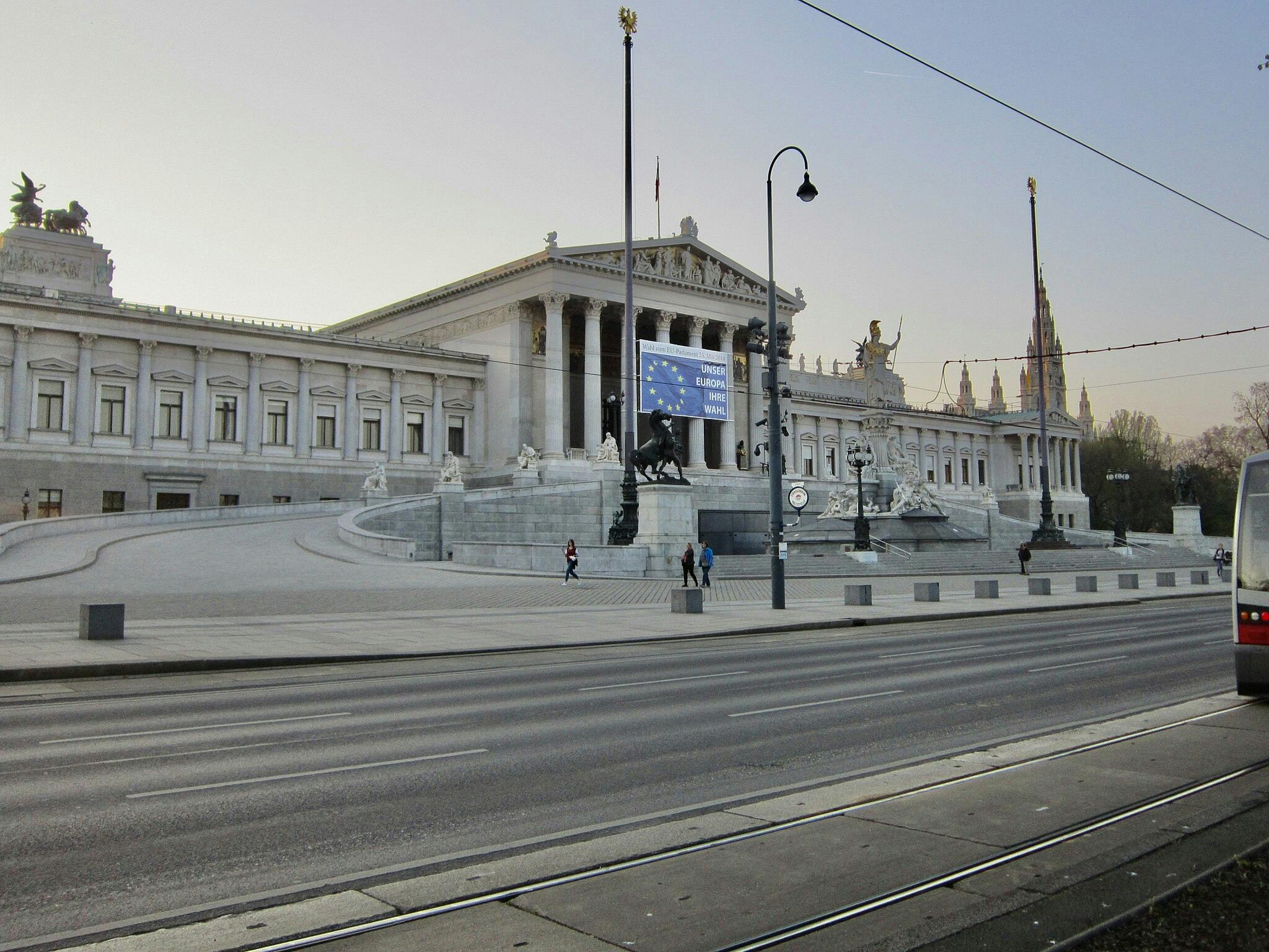 Austrian Parliament Building in Vienna
