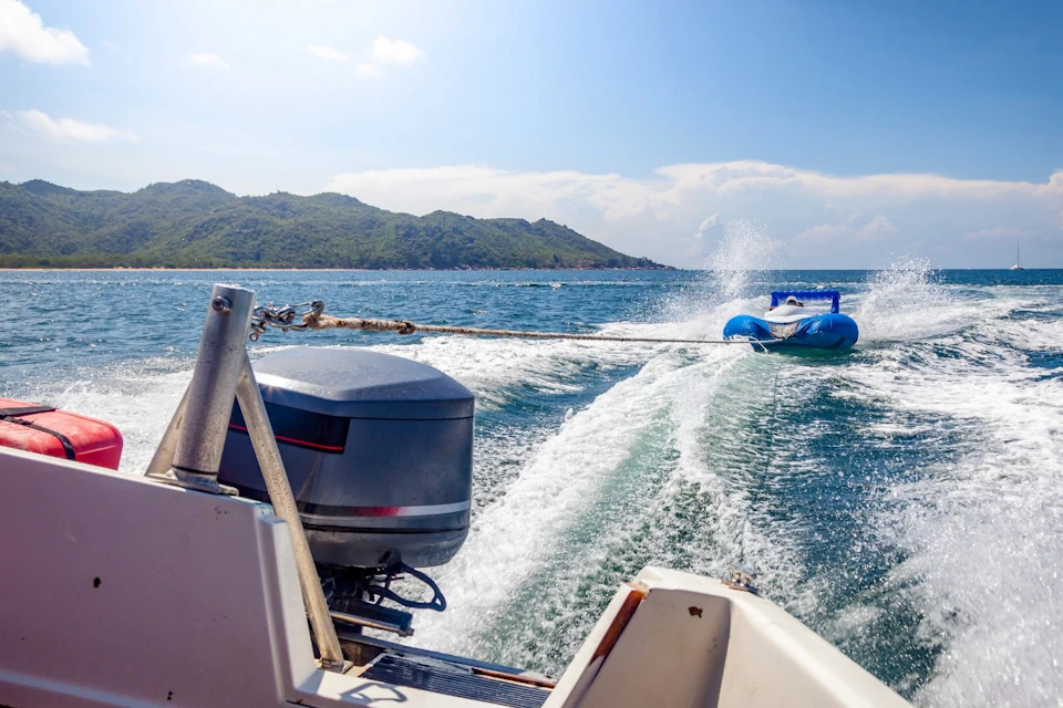 Water Activity in Ibiza at Full Speed
