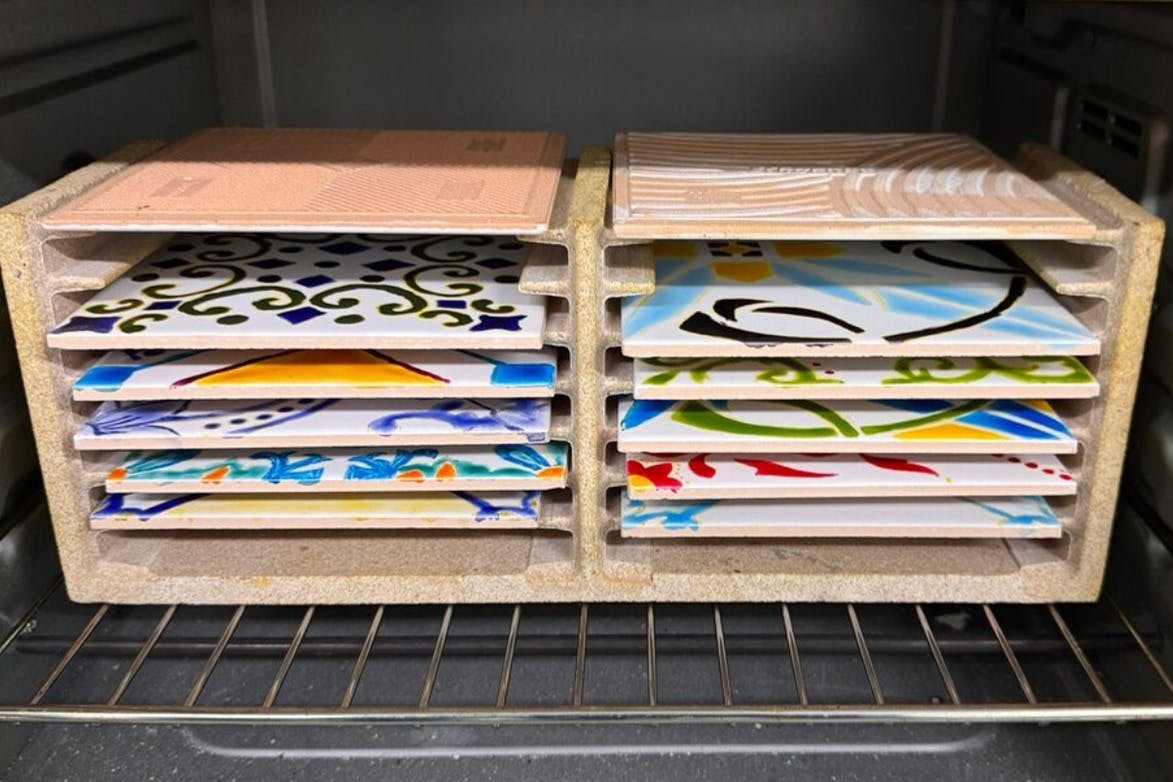 Tile Painting experience at Domus Arte