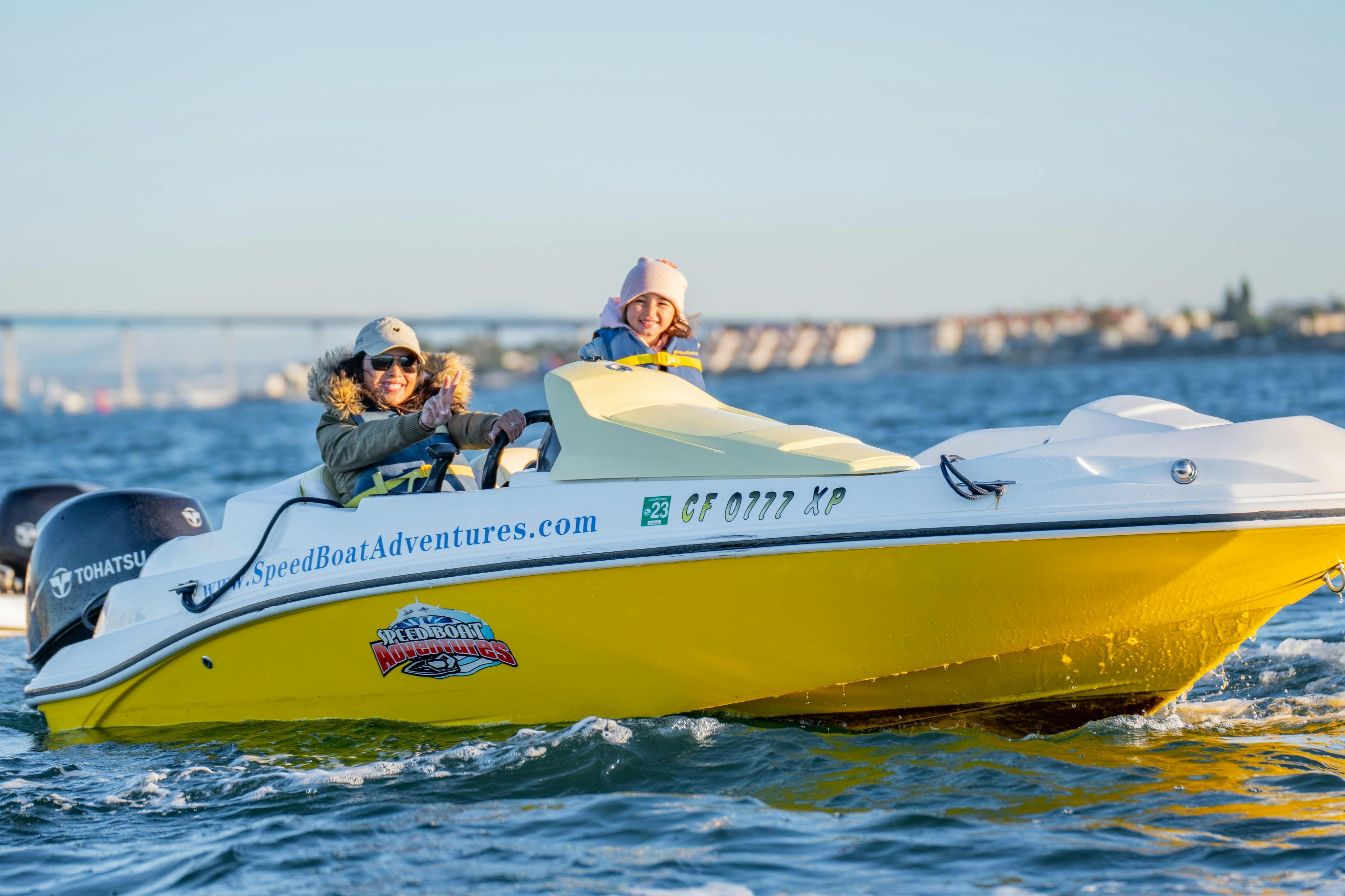 Bundled up and ready for some winter boating fun!
