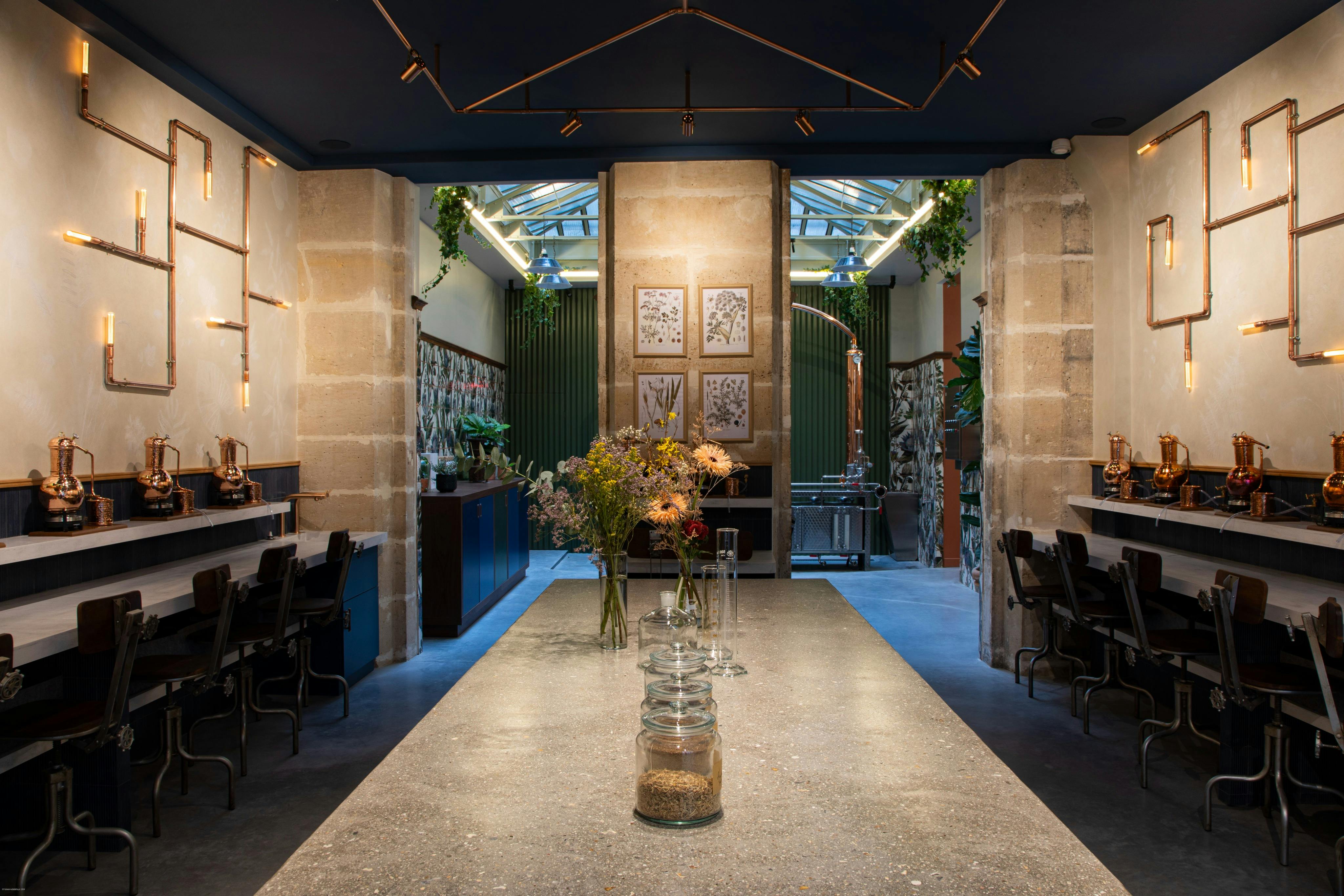 Inside the distillery