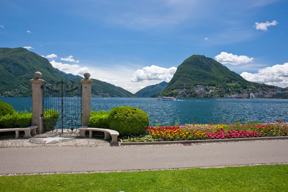 Parco Ciani, Lugano - View of San Salvatore