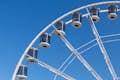 Panoramic gondolas of the Ferris wheel