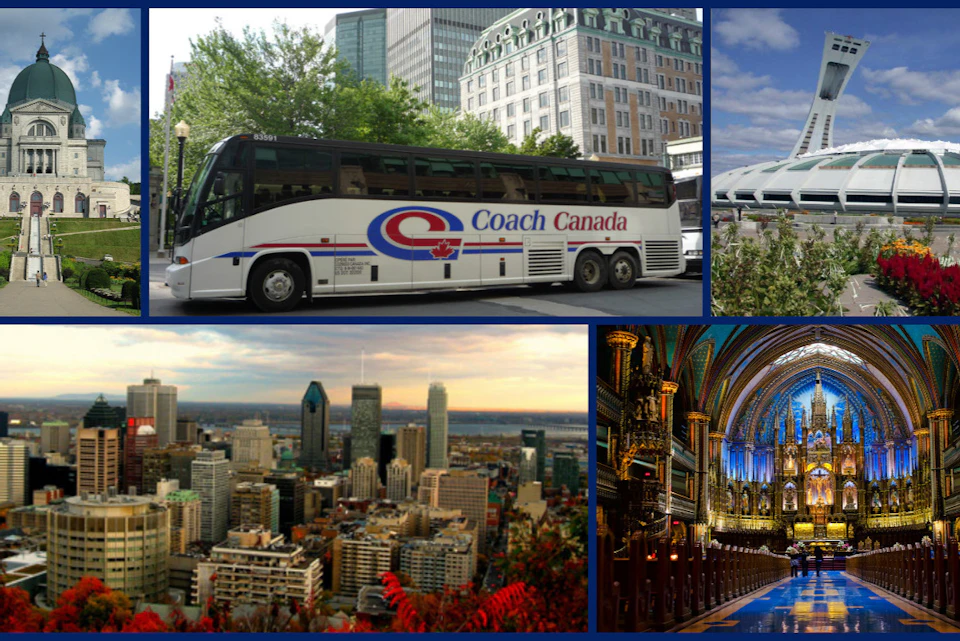 The 4 stops made on the tour as well as the type of vehicle used