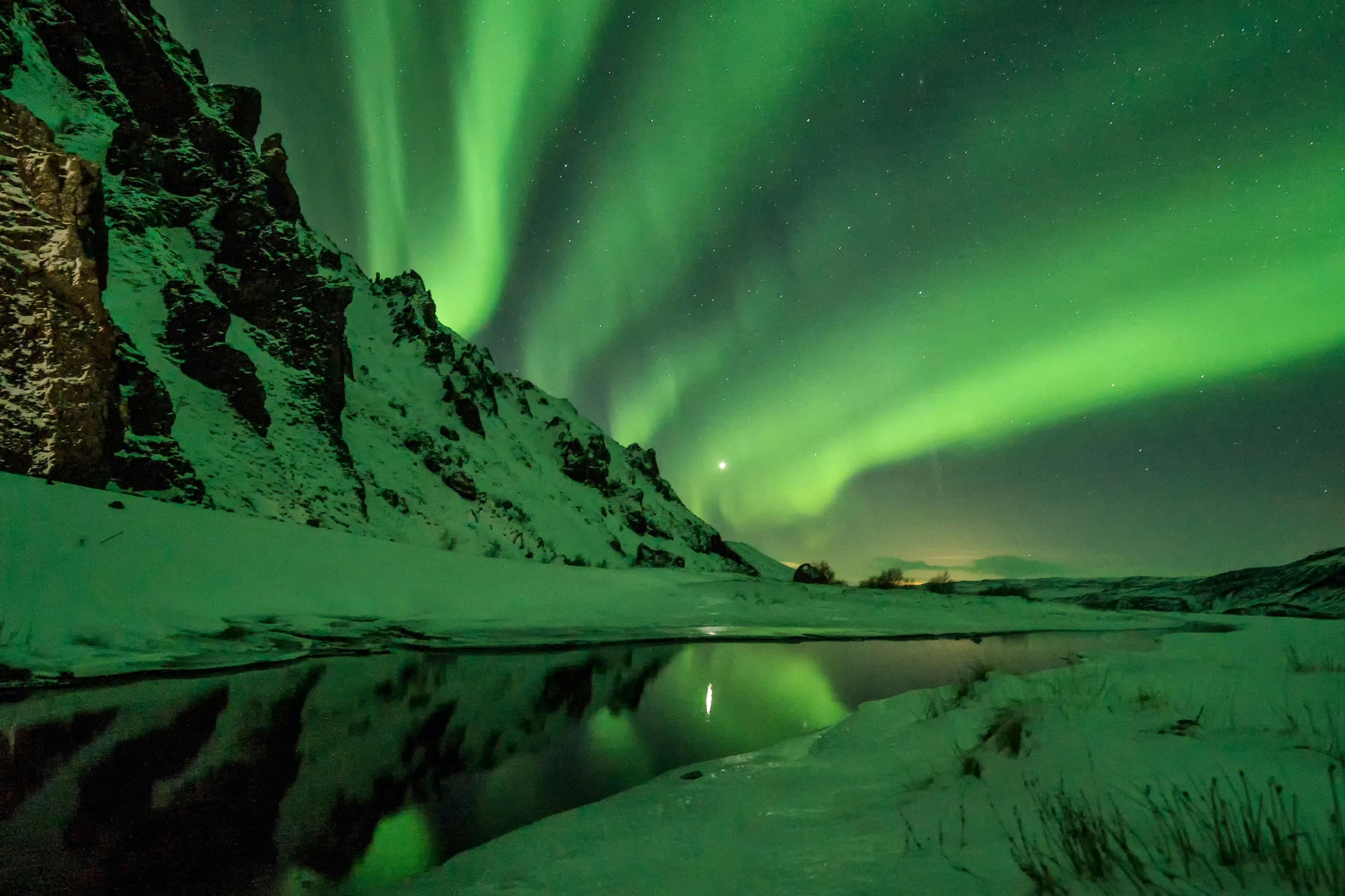 Northern Lights in Winter