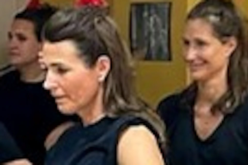 Group of girls learning with optional flamenco outfit